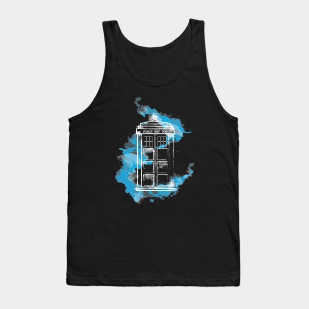 Watery TARDIS Tank Top by MareveDesign